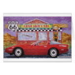 corvette paintings 005 greeting cards
