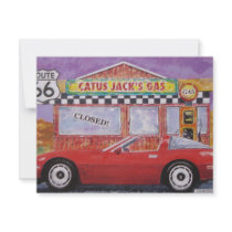 corvette paintings 005 personalized announcement