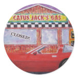 corvette paintings 005 round stickers