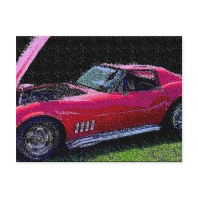 corvette post cards by sumiko
