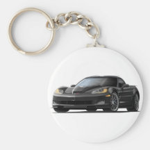 Corvette ZR1 Black Car Key Chains