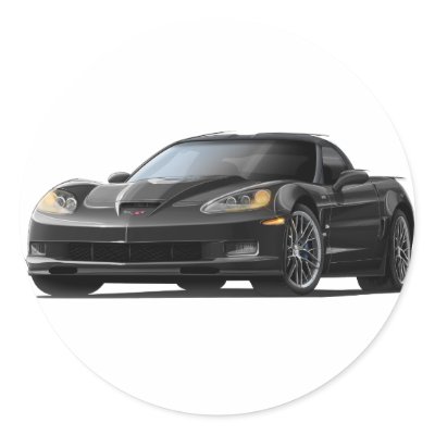 Corvette Zr1 Black. Corvette ZR1 Black Car Stickers by maddmaxart. sticker