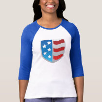 COS logo raglan shirt, women's t-shirts