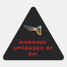 COS Warning label Triangle Sticker