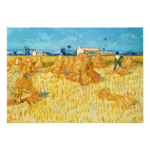 Cosecha en Provence de Vincent van Gogh Comunicados