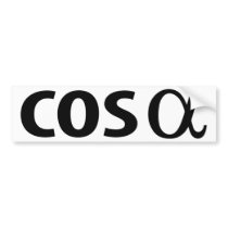 cosinus alpha bumper stickers by Tomaniac cosinus alpha bumper stickers