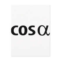 cosinus alpha post card