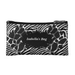 Cosmetic Bag Colorful Animal Collage