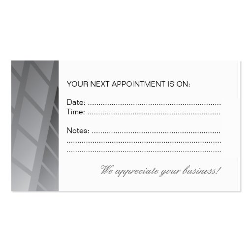 Cosmetic Dentistry Business Card (back side)