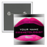 Cosmetic Name Badge Button buttons