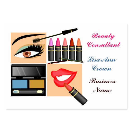 Cosmetic Sales Person Business Card (front side)
