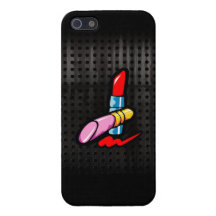 Cosméticos; Negro lindo iPhone 5 Funda