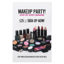 Cosmetics or Makeup Party Flyer