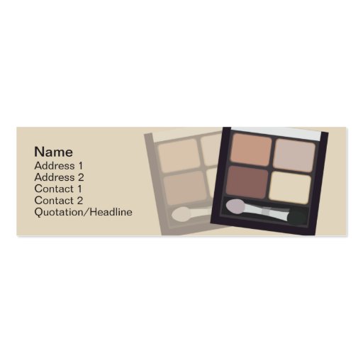 Cosmetics - Skinny Business Cards (front side)