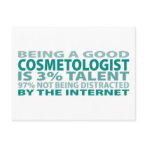 Cosmetologist 3% Talent postcards