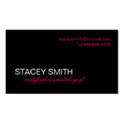 COSMETOLOGIST BUSINESS CARD