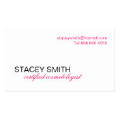 COSMETOLOGIST BUSINESS CARD