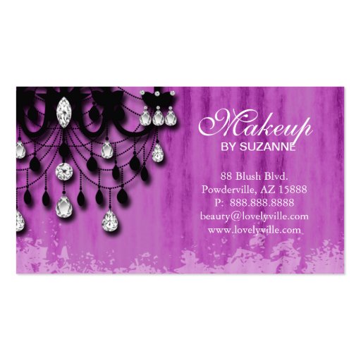 Cosmetologist Business Card Real Estate Makeup