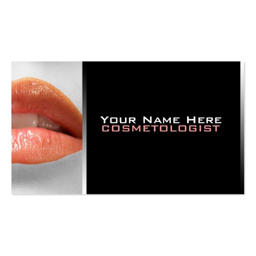 Cosmetologist Business Cards (front side)