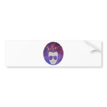 Cosmic Afro Bumper Sticker