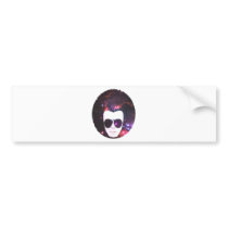 Cosmic Afro Bumper Stickers