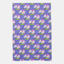 Cosmic Blossoms Tiled kitchen towels