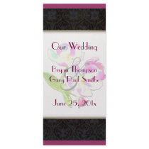 Cosmic Blossoms WEDDING Program Rack Card