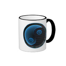 Cosmic Blue in Balance Yin Yang Mug