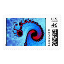 Cosmic Blue Postage postage by FractalGifts Cosmic Blue Postage postage