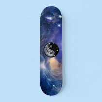 Cosmic Blue Yin Yang skateboards