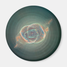 Cosmic Cat's Eye Fridge Magnets
