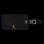 Cosmic Celestial Fireworksluggage tag luggage tags