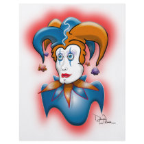 Cosmic Court Jester Flyer Design
