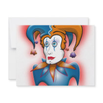 Cosmic Court Jester Custom Invites