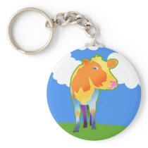 Cosmic Cow keychains