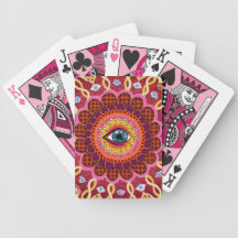Cosmic Eye Mandala Psychedelic Playing Cards