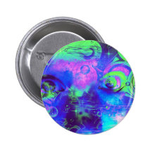 Cosmic eyes print pinback buttons