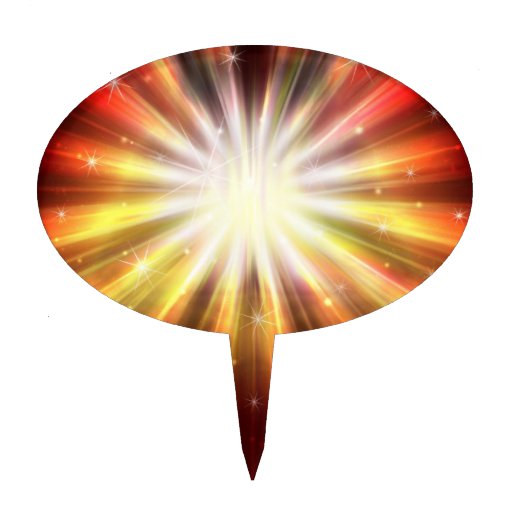 Cosmic Fire Explosion Cake Pick