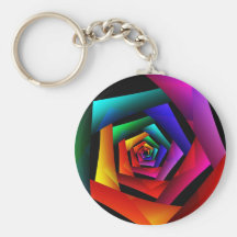 Cosmic Flower Keychains