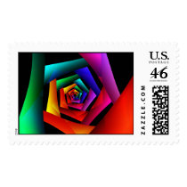 Cosmic Flower postage by bragova Cosmic Flower postage