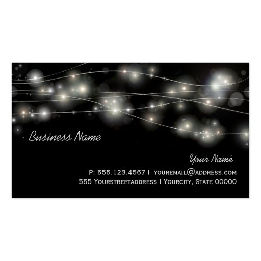 Cosmic Orbs Mystical Business Card (front side)