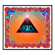 Cosmic Peace Poster posters by makelovenotwar Cosmic Peace Poster posters