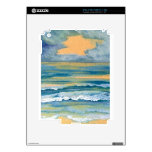 Cosmic Sea Yellow Gold and Blue Sunset Ocean iPad 2 Skin