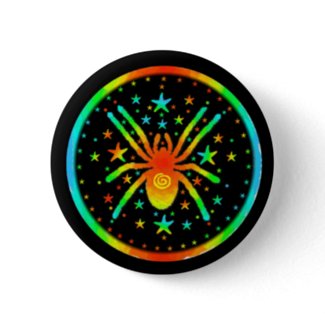 Cosmic Spider Button button