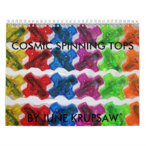 COSMIC SPINNING TOPS WALL CALENDARS
