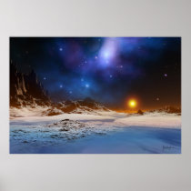 Cosmic sunset posters