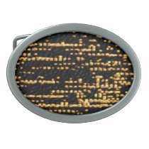 Cosmic Trip Night Sky Oval Belt Buckles