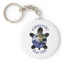 Cosmic Turtle Keychain