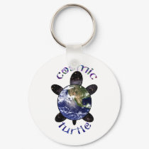 Cosmic Turtle Keychain