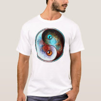 Cosmic yin yang(front) t-shirts